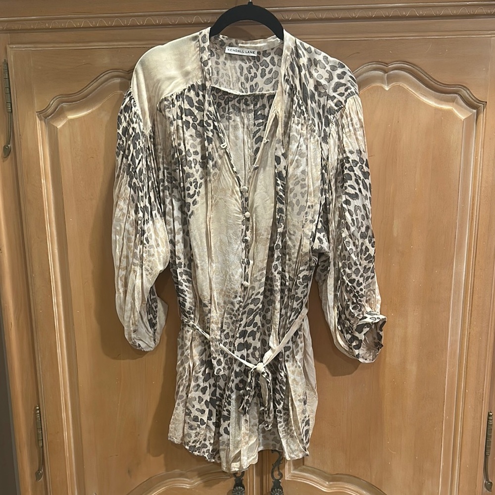 Kendall Lane Leopard Print Romper